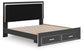 Zuraleus King Upholstered Panel Storage Bed