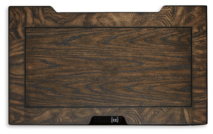 Maylee King Upholstered Bed, Dresser, Mirror, Chest and Nightstand