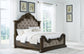 Maylee King Upholstered Bed, Dresser, Mirror, Chest and Nightstand