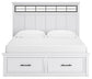Ashbryn King Panel Storage Bed, Dresser and Mirror