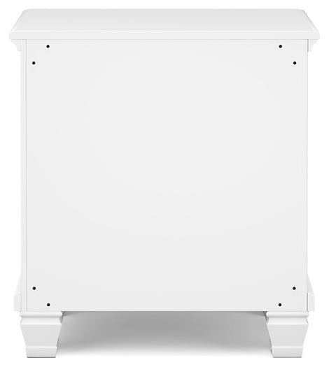 Fortman California King Panel Storage Bed, Dresser, Mirror and Nightstand