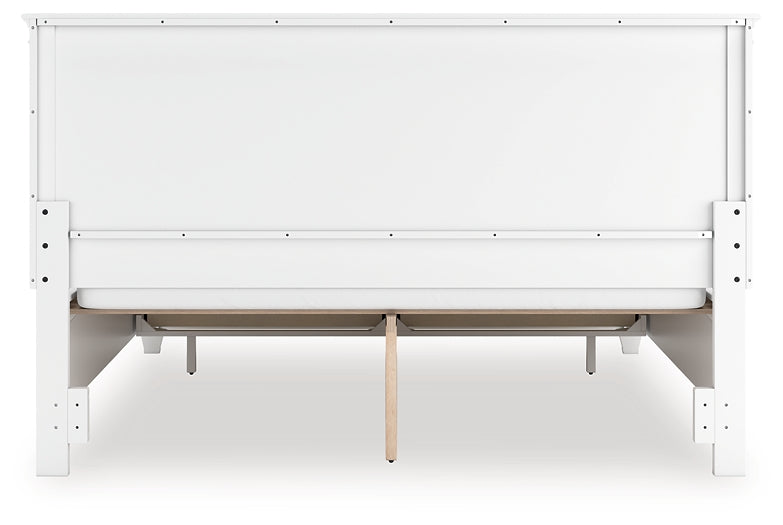 Fortman California King Panel Storage Bed, Dresser and Mirror