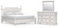 Rowlenstown California King Poster Bed, Dresser and Mirror