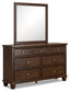 Danabrin Full Panel Storage Bed, Dresser, Mirror and Nightstand