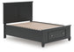 Lanolee Full Panel Storage Bed, Dresser, Mirror and Nightstand