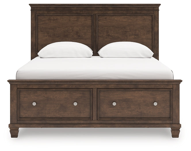 Danabrin Queen Panel Storage Bed, Dresser and Mirror