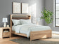 Kinlanni Queen Upholstered Platform Bed, Dresser and Mirror