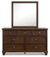 Danabrin King Panel Storage Bed, Dresser, Mirror and Nightstand