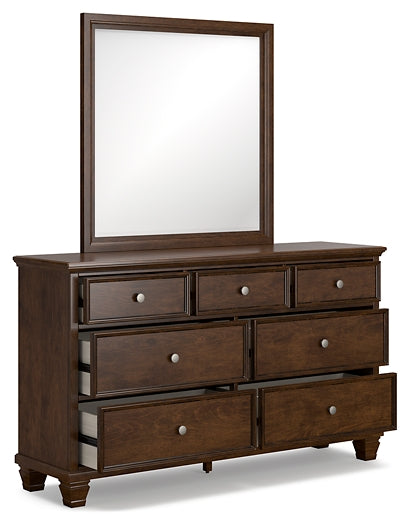 Danabrin Twin Panel Storage Bed, Dresser and Mirror