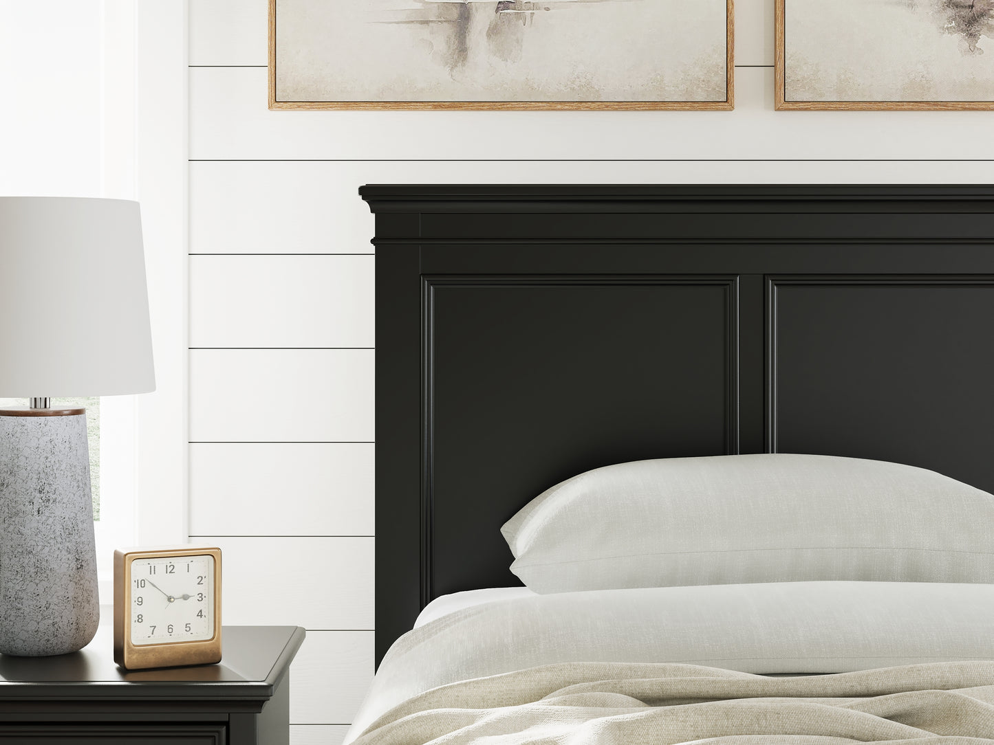 Lanolee Twin Panel Storage Bed, Dresser, Mirror and Nightstand