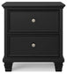 Lanolee California King Panel Storage Bed, Dresser, Mirror and Nightstand