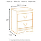 Huey Vineyard Two Drawer Night Stand