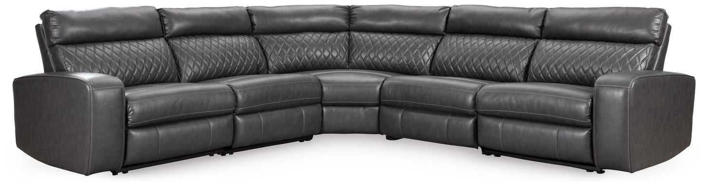 Samperstone 5-Piece Power Reclining Sectional