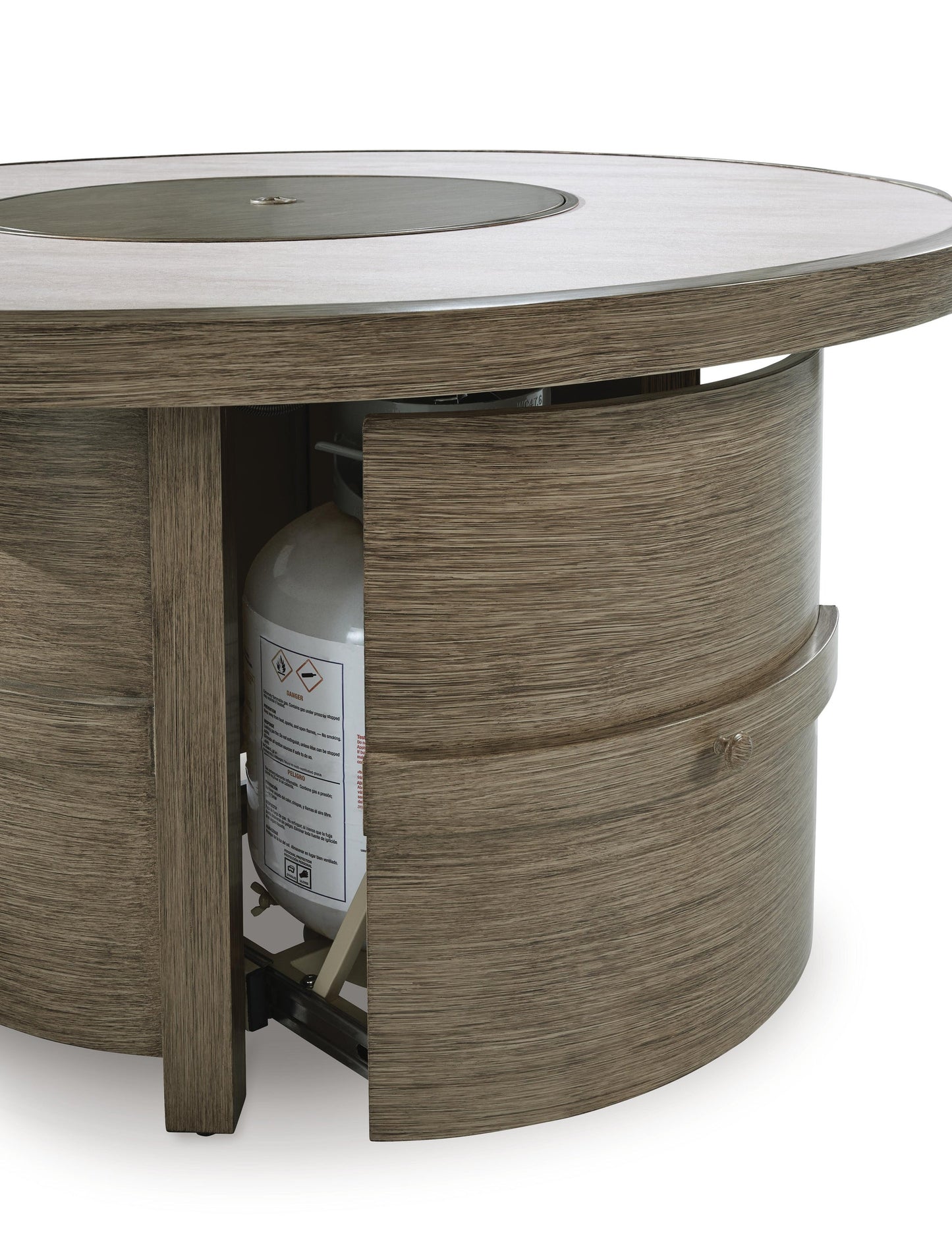 Rainier Ranch Round Fire Pit Table