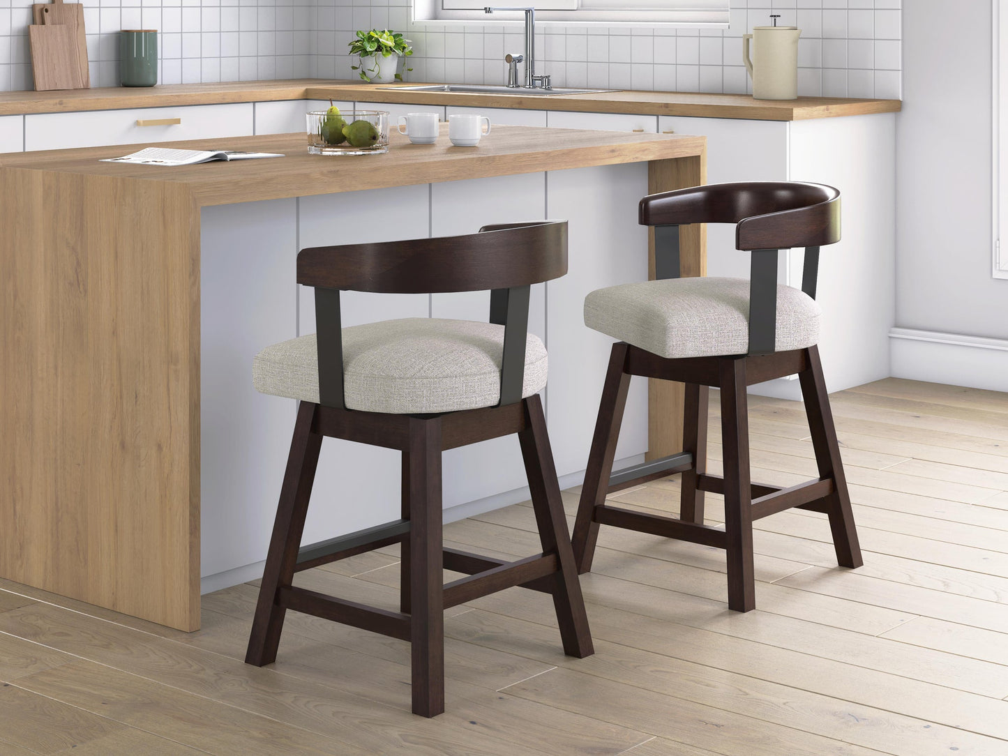 Haddigan UPH Swivel Barstool (2/CN)