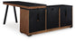 Kallari Credenza with Desk Return