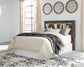 Drystan Queen Bookcase Headboard, Dresser, Mirror, Chest and Nightstand