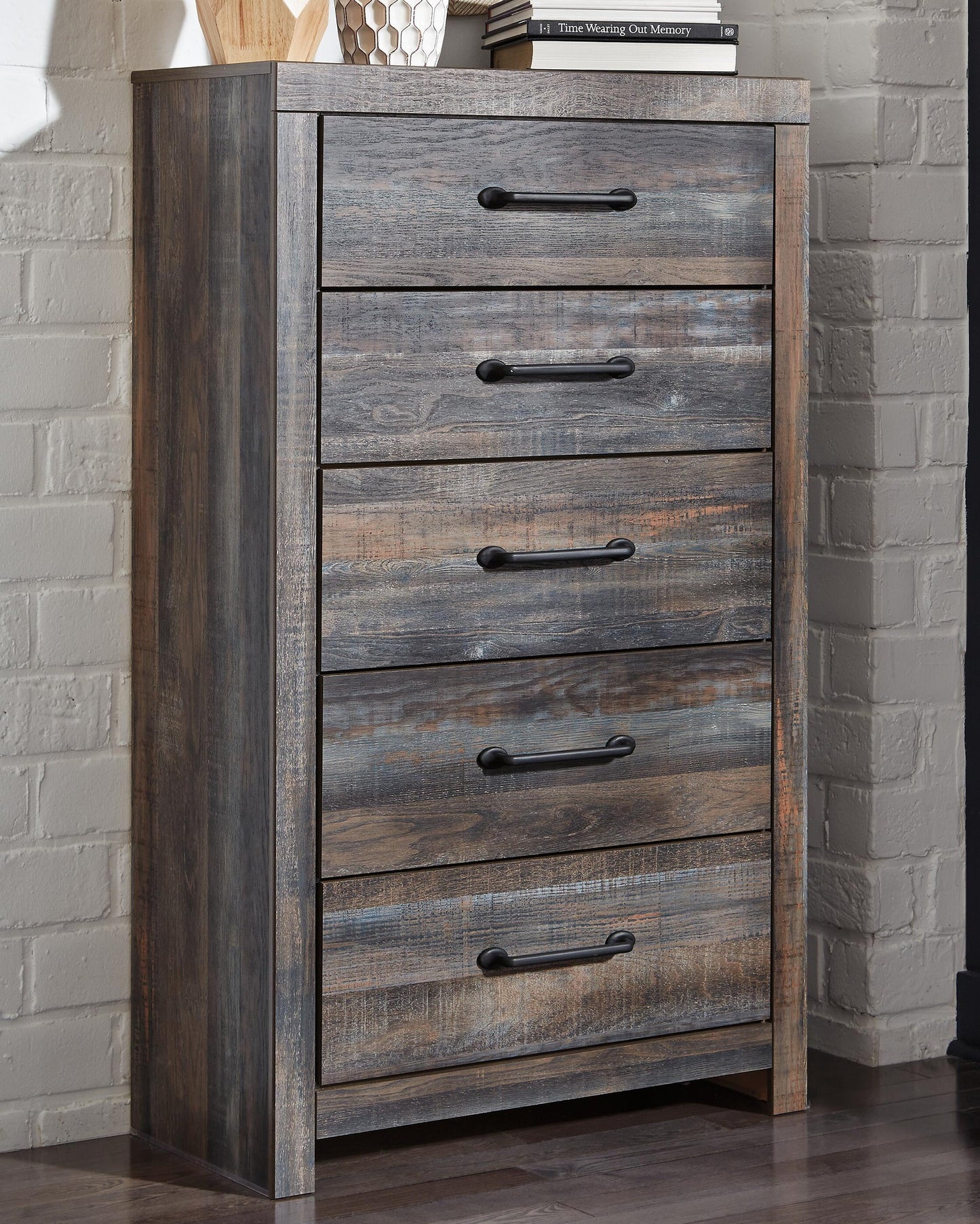 Drystan Twin Panel Bed, Dresser, Mirror, Chest and Nightstand