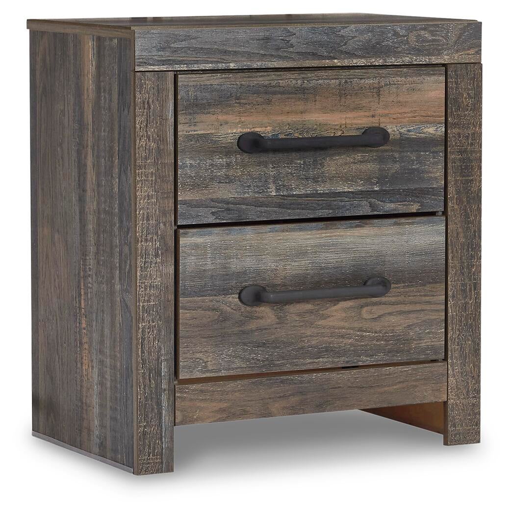 Drystan Full Bookcase Bed with 4 Storage Drawers with Mirrored Dresser, Chest and Nightstand