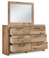 Hyanna King Panel Storage Bed, Dresser and Mirror
