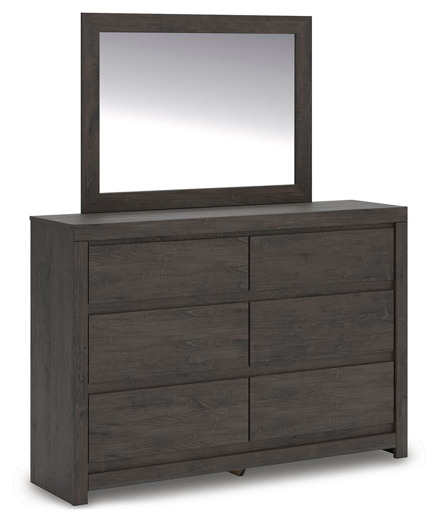 Parlayon King Panel Storage Bed, Dresser and Mirror