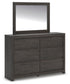 Parlayon King Panel Storage Bed, Dresser and Mirror