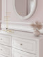 Maylilly Full Upholstered Panel Storage Bed, Dresser and Mirror