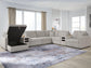 ModMax Luxe 8-Piece Sectional with Storage Chaise and Audio Consoles