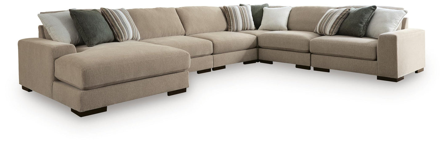 Linenhause 6-Piece Sectional with Chaise