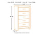 Brinxton Full Panel Headboard with Mirrored Dresser and Chest