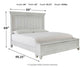 Kanwyn Queen Panel Bed with Storage with Mirrored Dresser, Chest and Nightstand