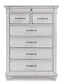 Kanwyn Queen Panel Bed with Storage with Mirrored Dresser, Chest and Nightstand