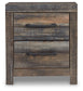 Drystan King Panel Bed with 2 Storage Drawers with Mirrored Dresser and Nightstand