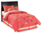 Huey Vineyard Twin Sleigh Headboard with Mirrored Dresser and Chest