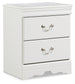 Anarasia Twin Sleigh Headboard with Mirrored Dresser, Chest and Nightstand