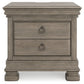 Lexorne Three Drawer Night Stand