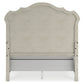 Arlendyne Queen Upholstered Bed with Mirrored Dresser