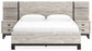 Vessalli King Panel Bed with Mirrored Dresser