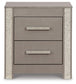 Surancha Queen Panel Bed with Mirrored Dresser, Chest and Nightstand