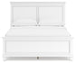 Fortman Queen Panel Bed with Mirrored Dresser and Chest